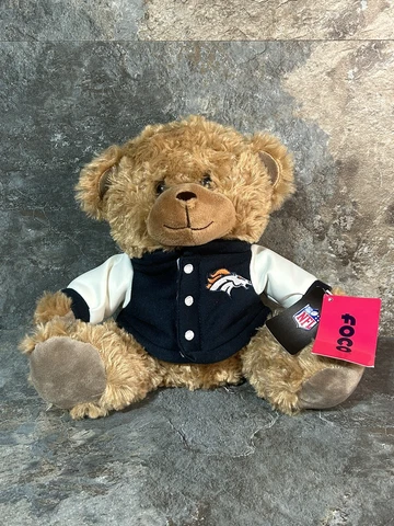 Denver Broncos Jersey Teddy Bear 10" Plush NFL Team Bears New with Tags Foco Cover