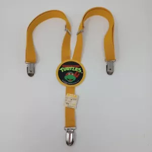 Teenage Mutant Ninja Turtles TMNT Ralph 1989 Mirage USA Yellow Kids Suspenders - Picture 1 of 7