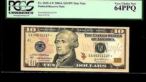 2004 A$10 Dollars Boston STAR Federal Reserve  Uncirculated PCGS 64 - Picture 1 of 2