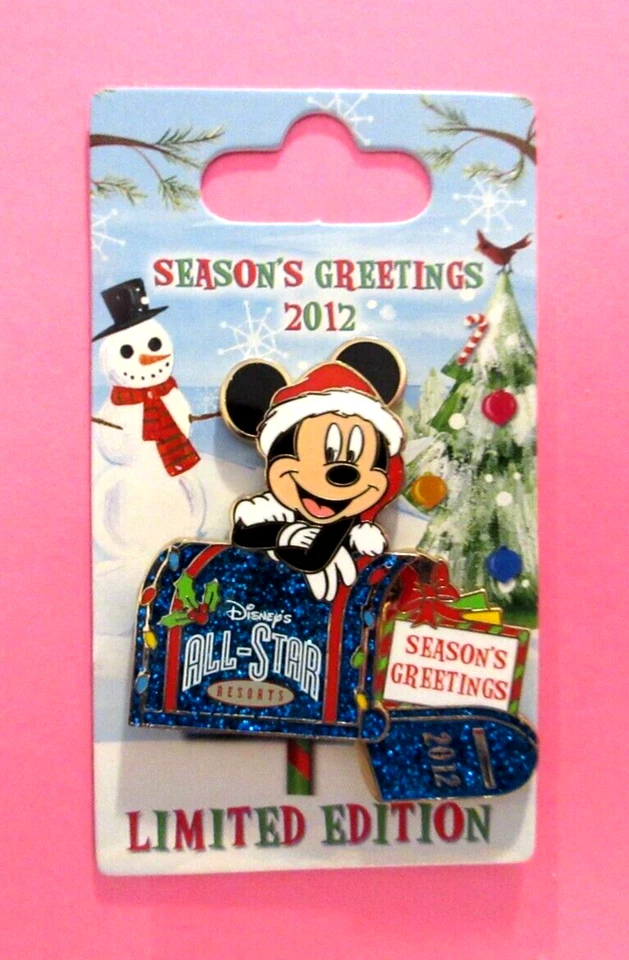 WDW 2012 SEASON'S GREETINGS MICKEY ALL - STAR RESORT XMAS PIN - LE 750 - PP93410 - Image 1 of 4