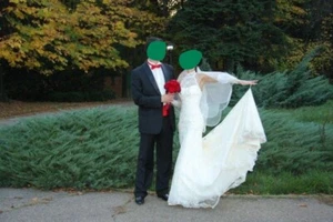 Preloved wedding dress, mermaid style - Picture 1 of 6