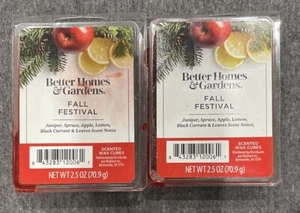 Better Homes & Gardens Scented Wax Melts FALL FESTIVAL / 2 Packs / 2.5 Oz Each - Picture 1 of 1