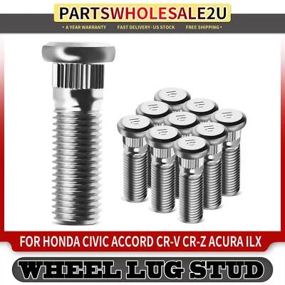 10x M12-1.50 Wheel Lug Stud for Honda Civic Accord CR-V CRX CR-Z Acura Integra - Image 1 of 4