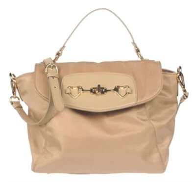 Moschino Camel Techno Nylon & Leather Top Handle-Shoulder bag Nwt - Image 1 of 4