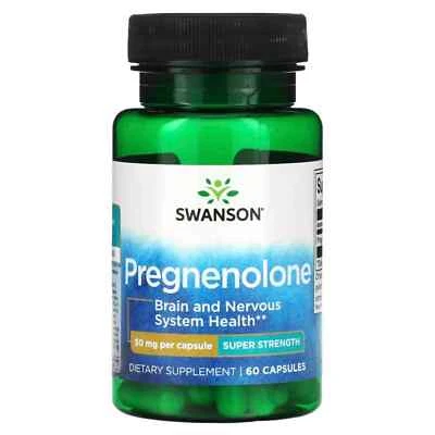 SWANSON PREGNENOLONA 50mg 60caps, poderoso Antiaging, envio gratis 24