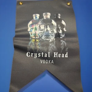 Crystal Head Vodka Flag. 13 By 19 Inch Long. 2 Grommets. Ships Free USA - Picture 1 of 3