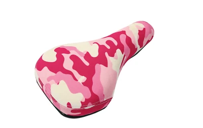 Bicicleta BMX infantil selim camuflado rosa branco camuflado salto sujeira assento preto 640 - Imagem 1 de 4