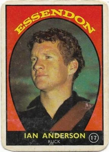 1968 A Scanlens (17) Ian ANDERSON Essendon # - Bild 1 von 1