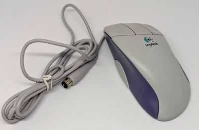 Vintage Logitech Mouseman PS/2 Wired Mouse 4 Buttons 911394-0403 in Original Box - Image 1 of 4