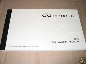 1998 INFINITI Q45 OWNERS MANUAL 98 Q 45 MINT NEW - Picture 1 of 1