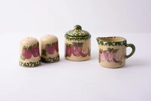 Roseville Alpine Keramik 4 Stück Küche Set Salz Pfefferstreuer Milchkännchen & Zucker - Bild 1 von 12