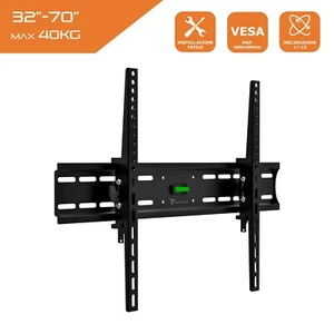 Staffa supporto braccio a parete muro per porta tv da 32 40 43 50 55 65 pollici - Foto 1 di 6