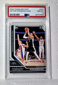 Victor Wembanyama 2023-24 Panini #237 NBA Milestone Rookie Card 1 of 2798 PSA 8 - Picture 1 of 2