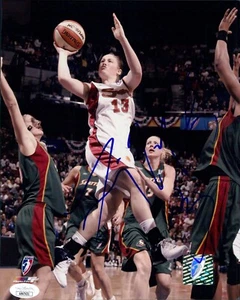 Lindsay Whalen Connecticut Sun Signed 8x10 Glossy Photo JSA Authenticated - Picture 1 of 2