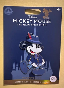 Disney Pin Mickey Mouse Peter Pan's Flight Main Attraction LR Sold Out - Picture 1 of 6