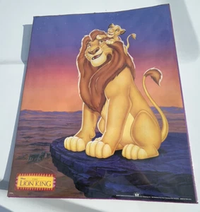 Vtg Sealed 1990s Disney The Lion King Poster 16x20" Mufasa Simba World Art Frame - Picture 1 of 10