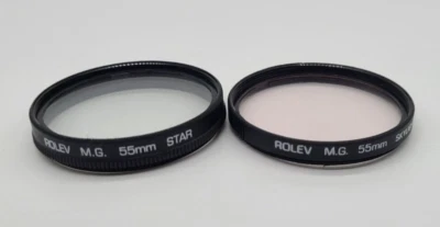 Lot of 2 Rolev M.G. Lens Glass Filters Star and Skylight Made in Japan - Image 1 of 4