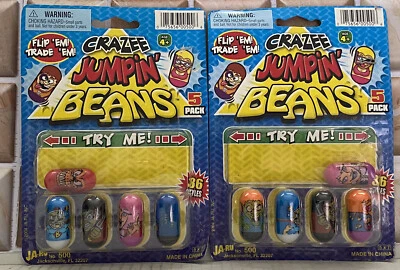JA-RU Crazee Jumpin' Beans 5 Pack Assorted 2004 Sealed Lot of 2 - Image 1 of 4