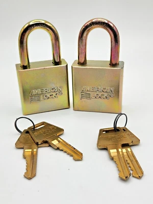 (2) American Lock Pad Locks Keyed Alike Military Grade Series 5200 by MasterLock - Image 1 of 2