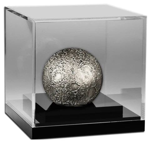 Barbados 2023 $5 3-oz Silver Spherical Moon Antiqued Gem BU Cover
