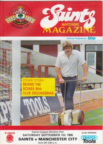 Southampton V Manchester City 1985/86 07-09-1985 división 1 - Imagen 1 de 1