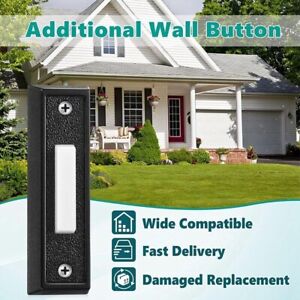 Luminous Green LED Light Wired Doorbell Button for Easy Detection at Night