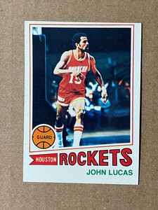 1977-78 Topps JOHN LUCAS Card No. 58 NM+ Crease-Free Houston Rockets