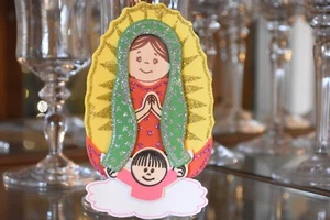 RECUERDOS VIRGENCITA FOAMIE 10 X FAVORES DECORACIÓN FIESTA CENTRO DECORACIÓN MESA - Imagen 1 de 7