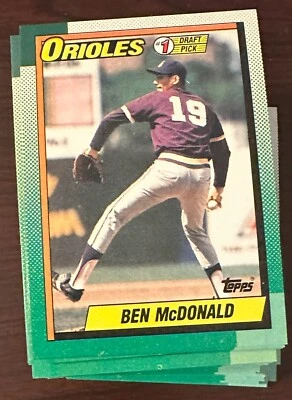 BEN McDONALD 1990 Topps #774 Baltimore Orioles 1st Rd Draft Pick RC Lote de 500 Foto 1 de 3