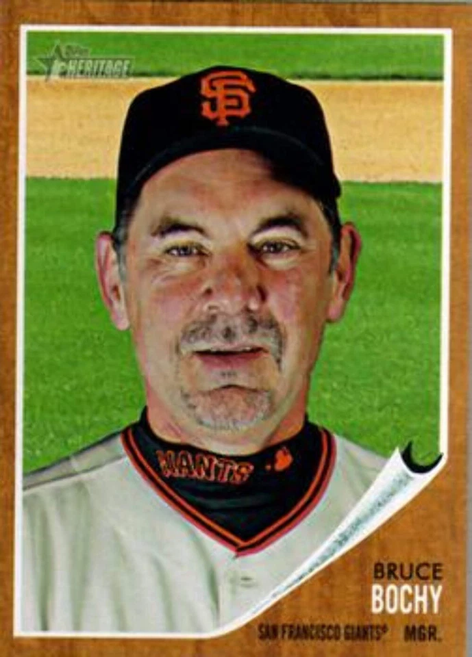 #322 Bruce Bochy - San Francisco Giants - 2011 Topps Heritage Baseball - Image 1 of 1