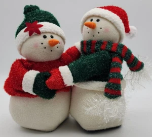 Dancing Animated Snowman Couple Plays Music Song Sleigh Ride and Rocks Body - Picture 1 of 8