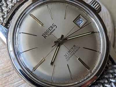 Vintage Rogers Supreme Viking Single Crown Super-Compressor Diver w/Box,Papers - Image 1 of 4