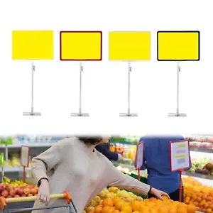 Adjustable Sign Holder Store Tag Frame Display Advertising Price Tag Holder - Picture 1 of 22