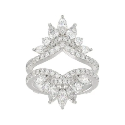 2.25cttw Lab Grown Marquise Pear Diamond Wrap Enhancer Wrap IGI Ring 14k Gold - Image 1 of 4