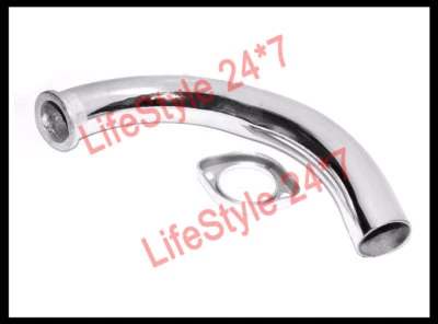 Yamaha RX100 Exhaust Pipe With Nut Ring Bend Pipe RX135 RS100 RX125 RX 100 RXS Foto 1 de 4