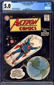 ACTION COMICS #229 DC COMICS 1957 SILVER AGE CGC 5.0 GRADED! - Picture 1 of 1