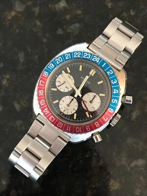 Cronógrafo vintage BELAIR VALJOUX 724 GMT Foto 1 de 4