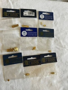 Dolls House 1-12th Scale Brass Letter Box, Door Knocker ,door Bell Etc - Picture 1 of 9