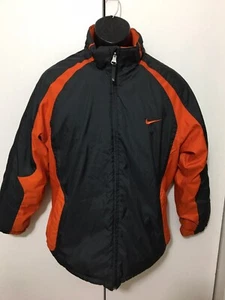 YTH Boys Nike Dark Gray/Orange Reversible Full Zip Heavy Jacket Size Large 14/16 - Picture 1 of 10