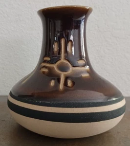 Vaso in gres ceramica Sanguaro alto 5,2" vintage - Foto 1 di 17