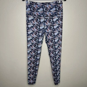 Victoria's Secret VSX Sport Women's Blue Pull On Stretch Activewear Leggings M - Picture 1 of 9