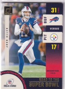 2024 Panini Donruss NFL Football No. SBWC16 Josh Allen Road to Superbowl - Picture 1 of 2