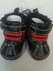 First Steps by Stepping Stones Baby Boys' Duck Boot Booties - Picture 1 of 6