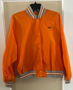 NIKE Youth Orange Snap Button Jacket - Size L (12-14) - Picture 1 of 5