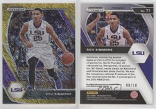 2021-22 Panini Prizm Draft Picks Gold Shimmer Prizm /10 Ben Simmons #71