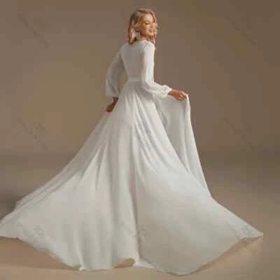 Wedding Jacket Chiffon Party Shawl BOLERO Bridal Dress Cape Wedding Robe - Image 1 of 4