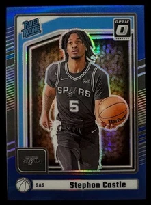 2024-25 Panini Optic Stephon Castle Rc Rated Rookie Blue /49 - Picture 1 of 2