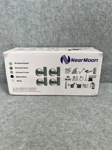 Near Moon Brushed Nickel Bath Towel Hooks 3 pack - open box - 3" Tall - Picture 1 of 3