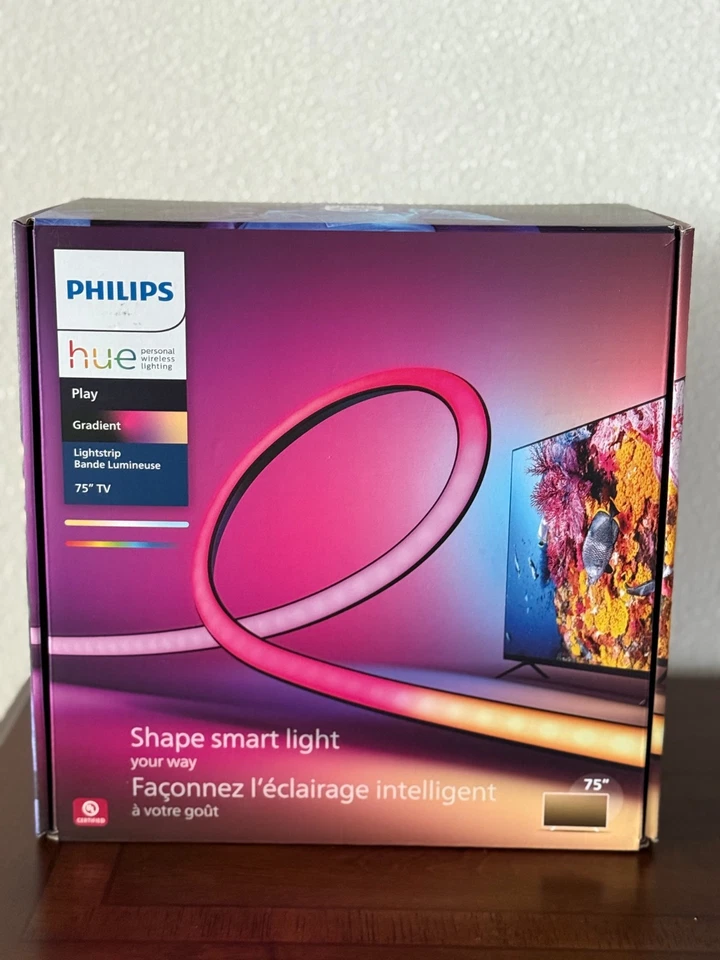Tira de luz degradada Philips Hue 75" Play - ambiente blanco y color LED-SELLADA Foto 1 de 4