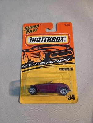1995 Matchbox Plymouth Prowler #34 Purple 1:56 SuperFast Concept Vehicle MB280 - Image 1 of 4
